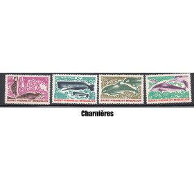 Timbre Saint Pierre et Miquelon 391-394 Animaux Marins neuf* 1969