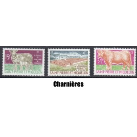 Timbre Saint Pierre et Miquelon 407-409 Elevage neuf* 1970