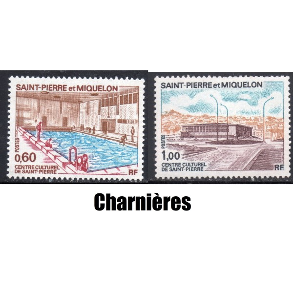 Timbre Saint Pierre et Miquelon 431-432 Centres culturels neuf* 1973