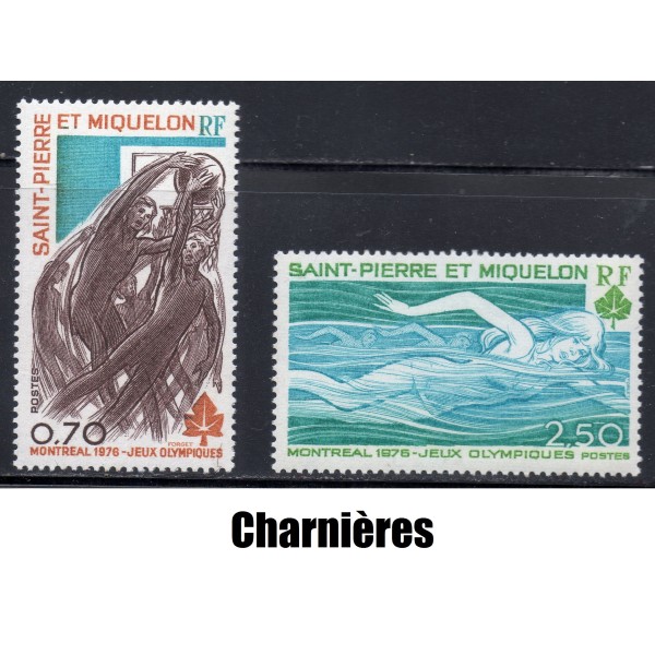 Timbre Saint Pierre et Miquelon 450-451 Jeux Olympique Montréal neuf* 1976