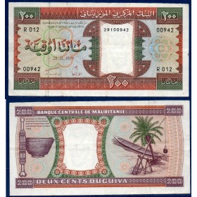 Mauritanie P.5h, TTB Billet de 200 Ouguiya 1999