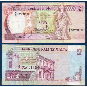 Malte P.41, TTB Billet de 2 Liri 1989 Banque de Gozo