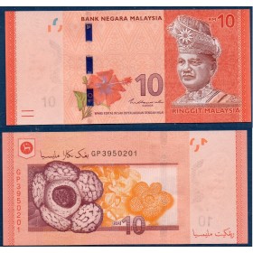 Malaisie P.53c, neuf Billet de 10 ringgit 2011