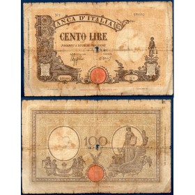 Italie P.59, AB Billet de 100 Lire 9.12.1942 Justice Science