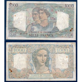 1000 Francs Minerve et Hercule, TB, 17.2.1949, Billet de la banque de France