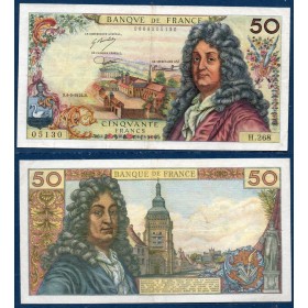 50 Francs Racine, TTB-, 6.3.1975 Billet de la banque de France