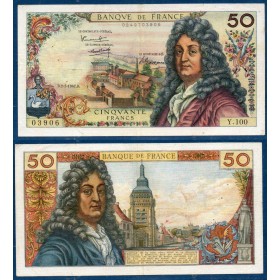 50 Francs Racine, TB+, 2.2.1967 Billet de la banque de France