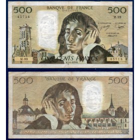 500 Francs Pascal, TB, 7.6.1979, Billet de la banque de France