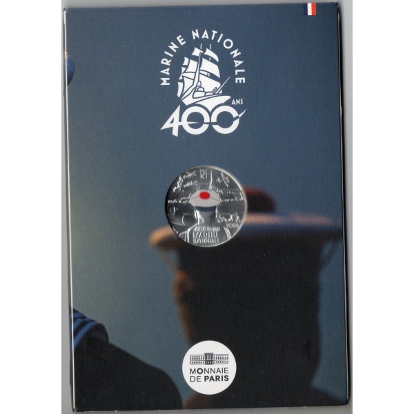 Pièce 10 euros 2026 colorisée - La Marine Nationale