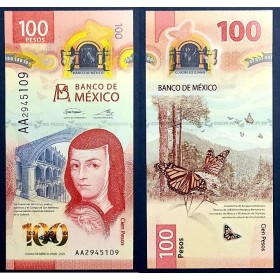 Mexique P.134a, Neuf Billet de 100 pesos 2020
