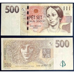 Republique Tchèque P.24b, TTB Billet de 500 Korun 2009 Bozena Nemcova