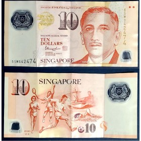 Singapour P.48l, TTB Billet de 10 Dollars 2005-2018