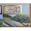 Thaïlande Livre avec 5 billets en Bath 2017 Hommage à Rama IX