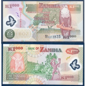 Zambie P.44h neuf, Billet  de 1000 Kwacha 2011