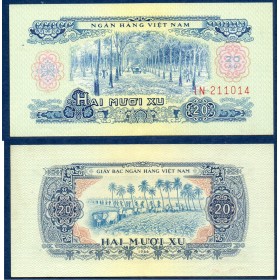 Viet-Nam Sud P.38a, Spl Billet de 20 Xu 1966