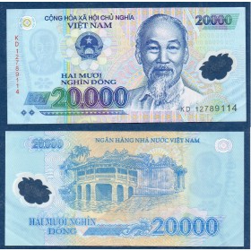 Viet-Nam Nord P.120e, TTB Billet de 20000 dong 2012 Chua Cau