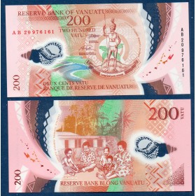 Vanuatu P.12c, neuf Billet de 200 Vatu 2020 chef Melanesien
