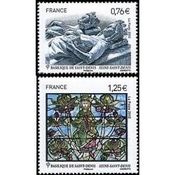 Timbre France Yvert No 4930-4931 Basilique cathédrale de Saint-Denis