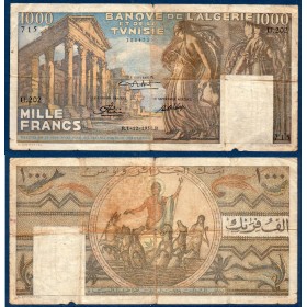 Tunisie P.29a, B Billet de 20 francs 1.12.1950 temple de Sbeitla