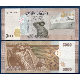 Syrie P.118d, TTB Billet de 5000 Pounds 2023 1445 Soldats