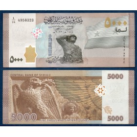 Syrie P.118c, TTB Billet de 5000 Pounds 2023 1444 Soldats