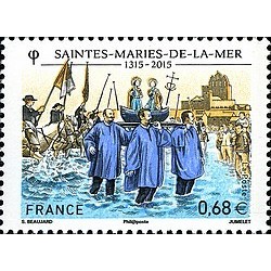 Timbre France Yvert No 4937 Confrérie des Saintes Marie de la mer