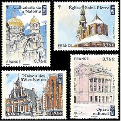 Timbres France Yvert No 4938-4941 Capitales européenes Riga