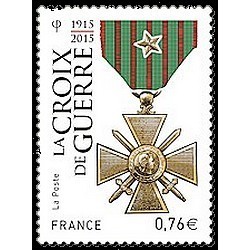 Timbre France Yvert No 4942 La croix de Guerre