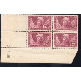 Bloc de 4 coin daté du timbre France Yvert No 256 L'ange au sourire Reims 3t neuf ** 1t neuf*