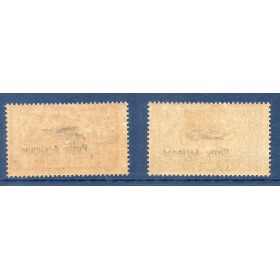 Timbres France Poste Aérienne Yvert 1-2 merson surchargé neuf * avec charnière