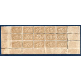 Rare bloc de 15 timbres France Yvert No 269 Coiffes des provinces neufs gomme altérée