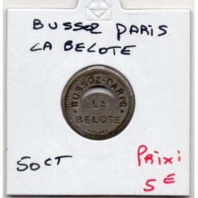 50 centimes Bussoz Paris La belote ND monnaie de nécessité
