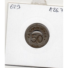 50 centimes Bussoz Paris La belote ND monnaie de nécessité