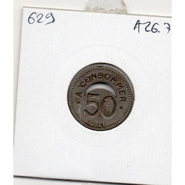 50 centimes Bussoz Paris La belote ND monnaie de nécessité