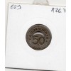 50 centimes Bussoz Paris La belote ND monnaie de nécessité