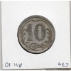 Checy Chateauneuf Sully Vitry 10 centimes Comité TTB+