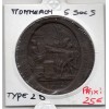 Monneron 5 sols Type 2d 1792 TTB, monnaie de confiance