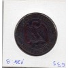 Monnaie Satirique 10 centimes Napoléon III avec casque à pointe 1856 B