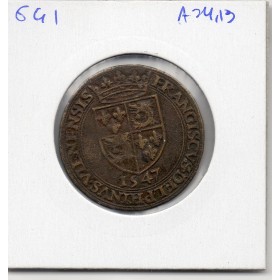 Jeton Francois II Lune et soleil 1547 TTB