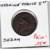 Medaille Satirique module 5 centimes Napoléon III bataille de Sedan, apres 1870