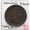 Monneron 5 sols Type IIf 1792 TB+, monnaie de confiance