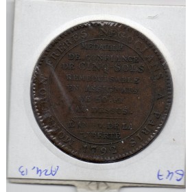 Monneron 5 sols Type IIf 1792 TB+, monnaie de confiance
