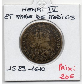 Jeton Henri IV et Marie de Medicis ND TB