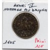 Jeton Henri IV hommage au dauphin 1605 TB