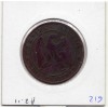 Monnaie Satirique 10 centimes Napoléon III avec laurié 1854 BB