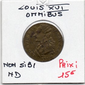 Jeton Louis XVI OMNIBVS NON SIBI laiton, 1775