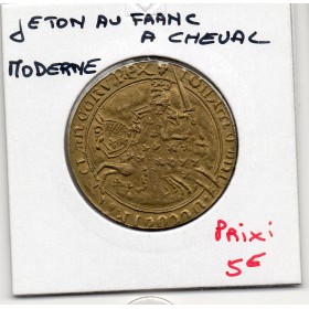 Jeton au type du franc à cheval Sup