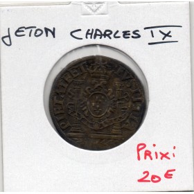Jeton Charles IX ET CONSILIO PRVDENTIA, ND TTB