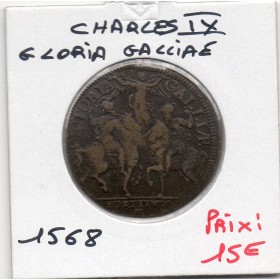Jeton Charles IX GLORIA GALLIAE, 1568 TB