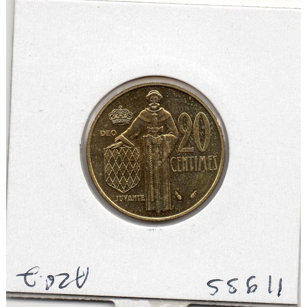 Monaco Rainier III 20 centimes 1979 Sup+, Gad.147